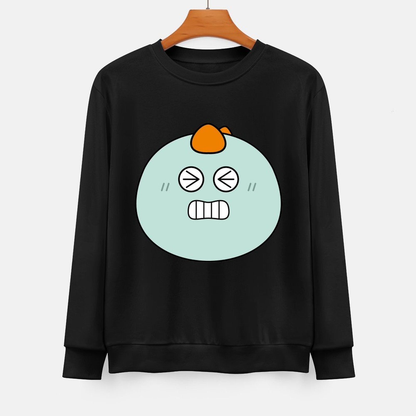 Front Patterned Long Sleeve TopSimple EverydayFit